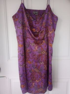 Urban Outfitters Purple Floral Slip Dress